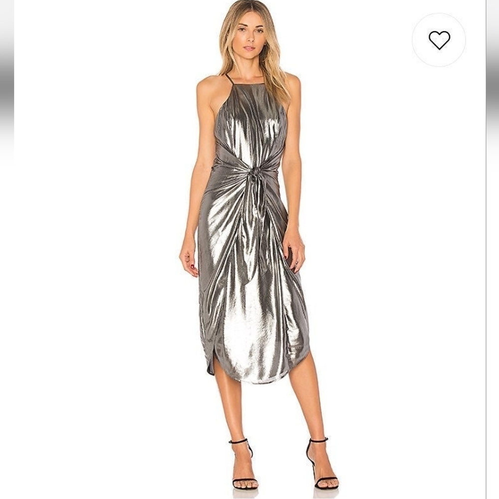 Privacy Please "Lehunt" Graphite Midi-Dress
